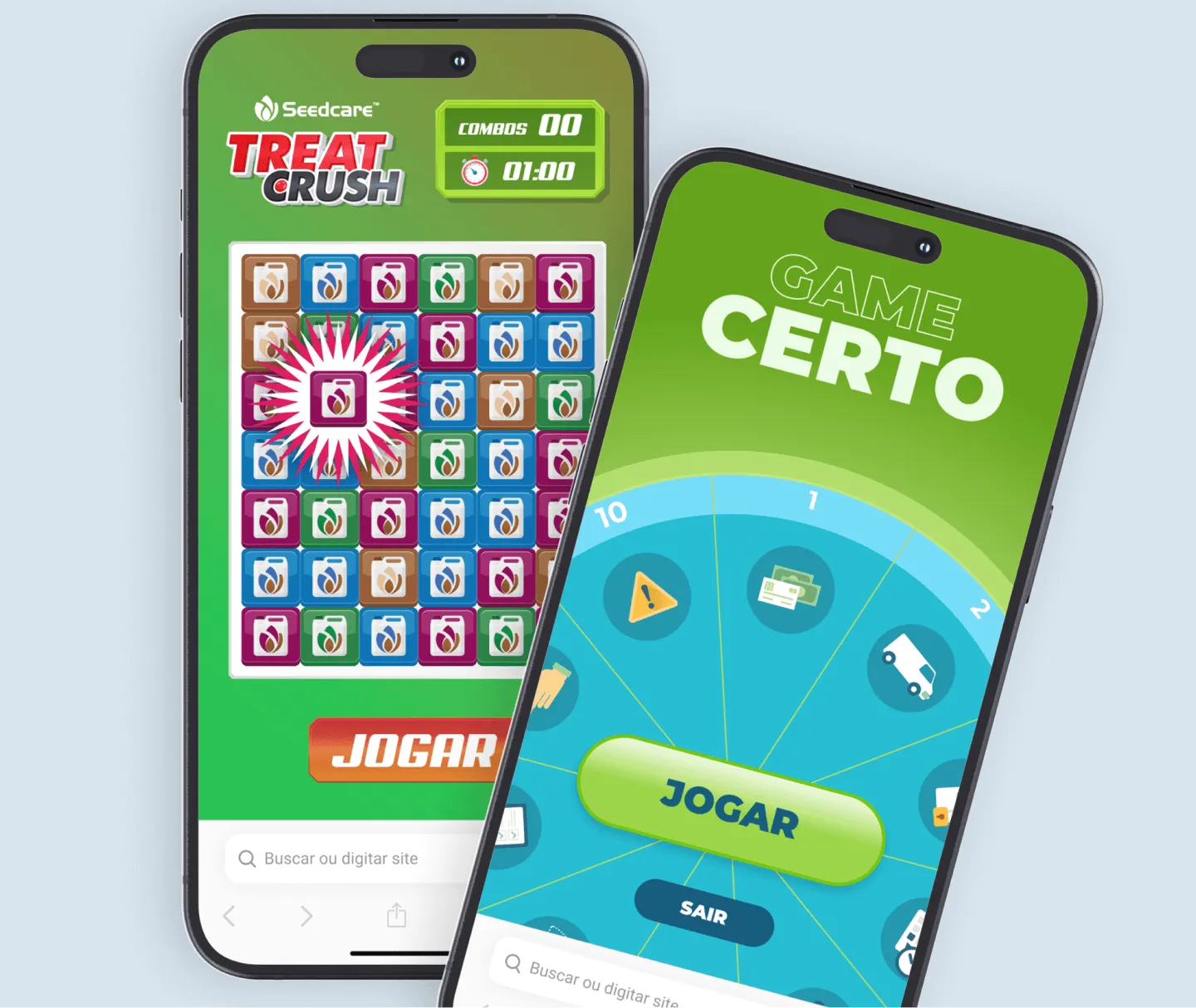 Exemplo de game interativo desenvolvido pela Pixit