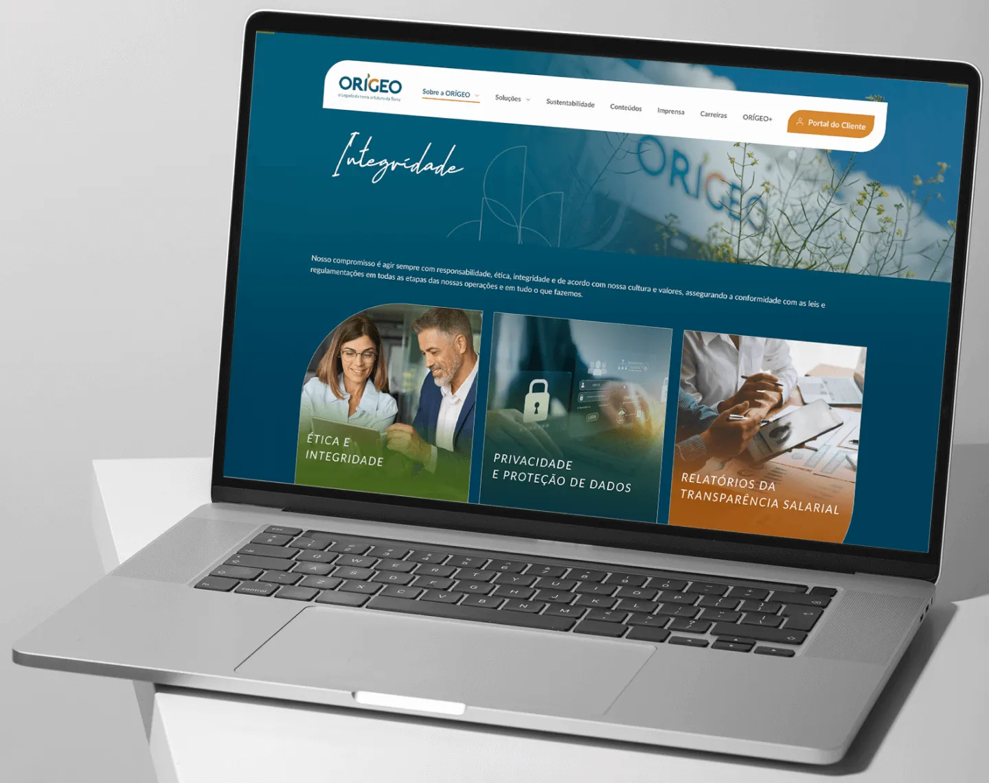 Exemplo de site criado pela Pixit